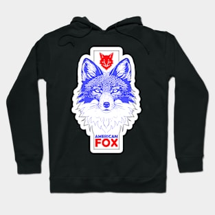 American fox graphic tshirt design by ironpalette Hoodie